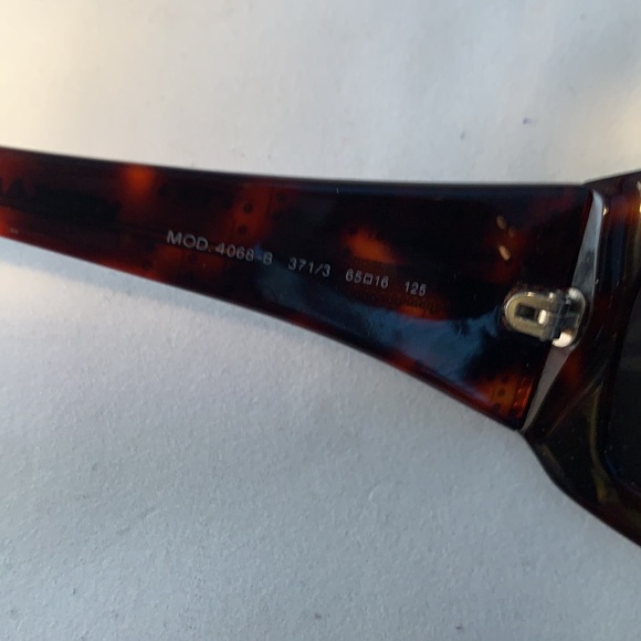 Versace vintage brown tortoiseshell women’s sun glasses. main image 4